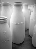 Ceramic bottles with native tree names